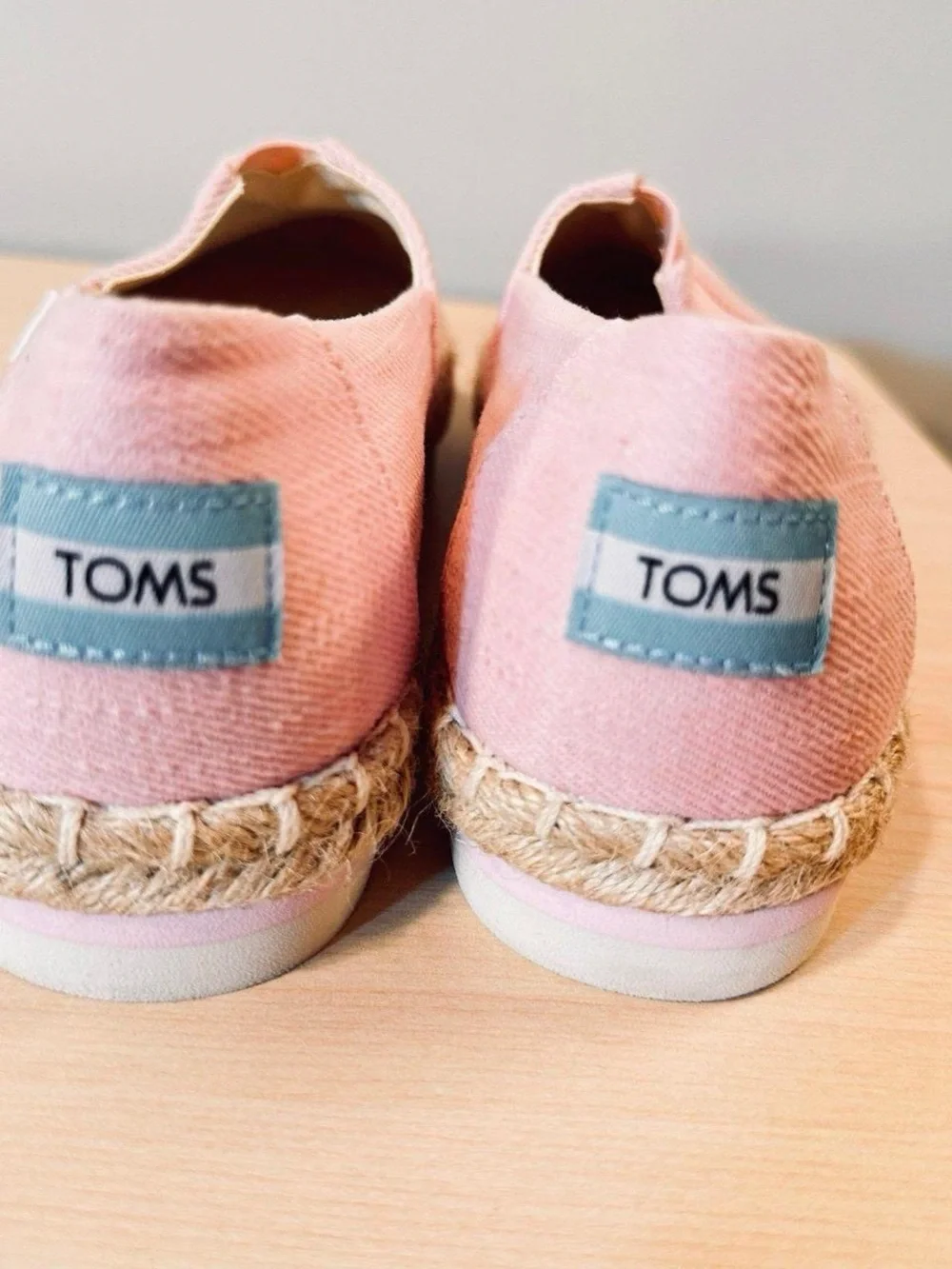 Toms Twill Espadrille Flats Size 7.5